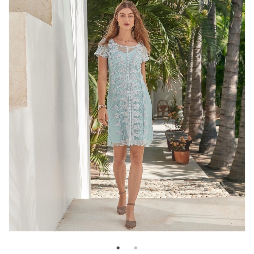 Sundance misty dream dress lace mint